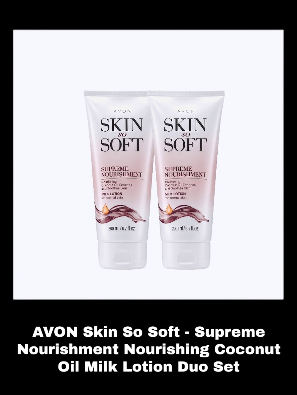 AVON SKIN SO SOFT Supreme Nourishment - Nourishing Coconut Oil Milk Lotion Set